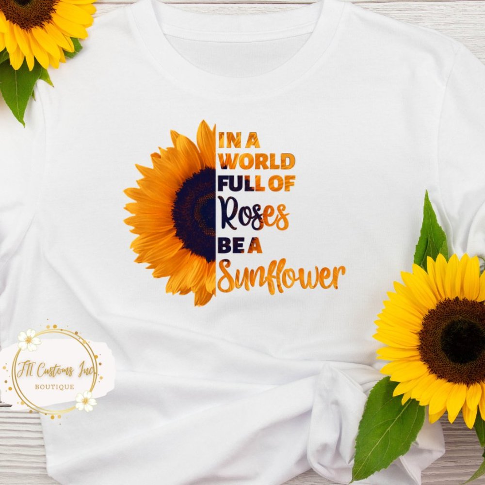 Be a Sunflower Womens Tshirt